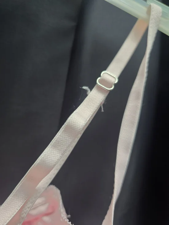 Women's Lace Bustier Corset Top - Pale Pink - Picture 8 of 9